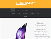 Tablet Screenshot of ownmystuff.com